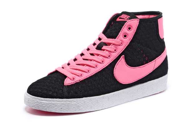 nike blazer high selvedge denim 2013 net high black pink acheter et vendre